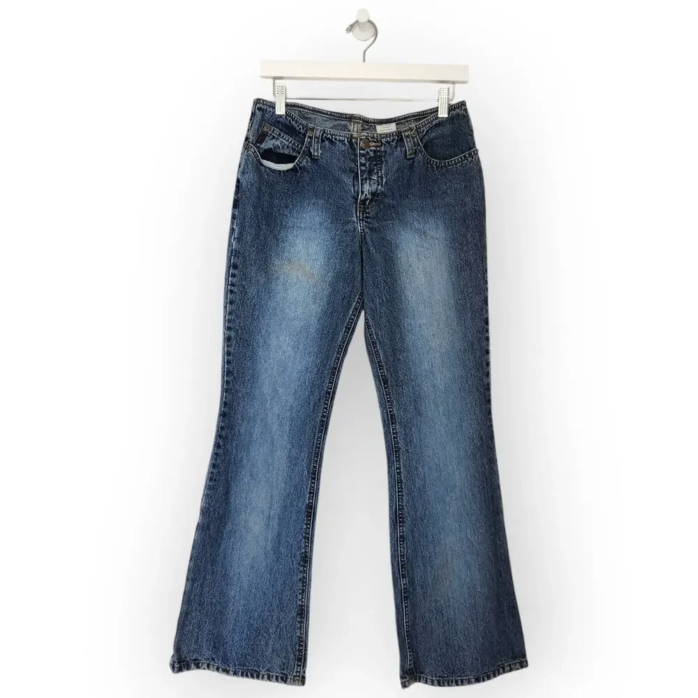Y2K Mudd Low Rise Flare Jeans Blue Denim Vintage 2000s Mall Brand Bratz 6 - Picture 14 of 14